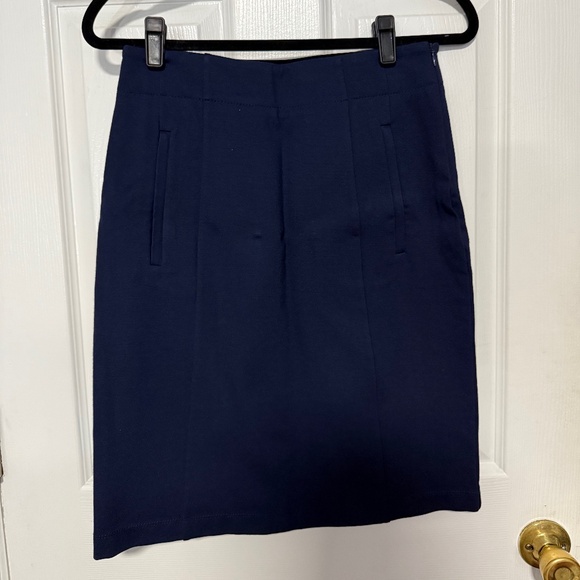 Theory Navy Pencil Skirt - Picture 1 of 3